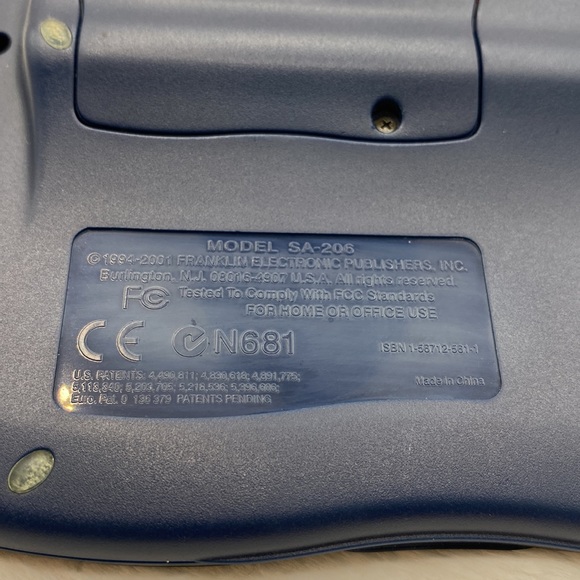 Franklin Spelling Ace, Model SA-206 With ThesaurusMode - Picture 4 of 8